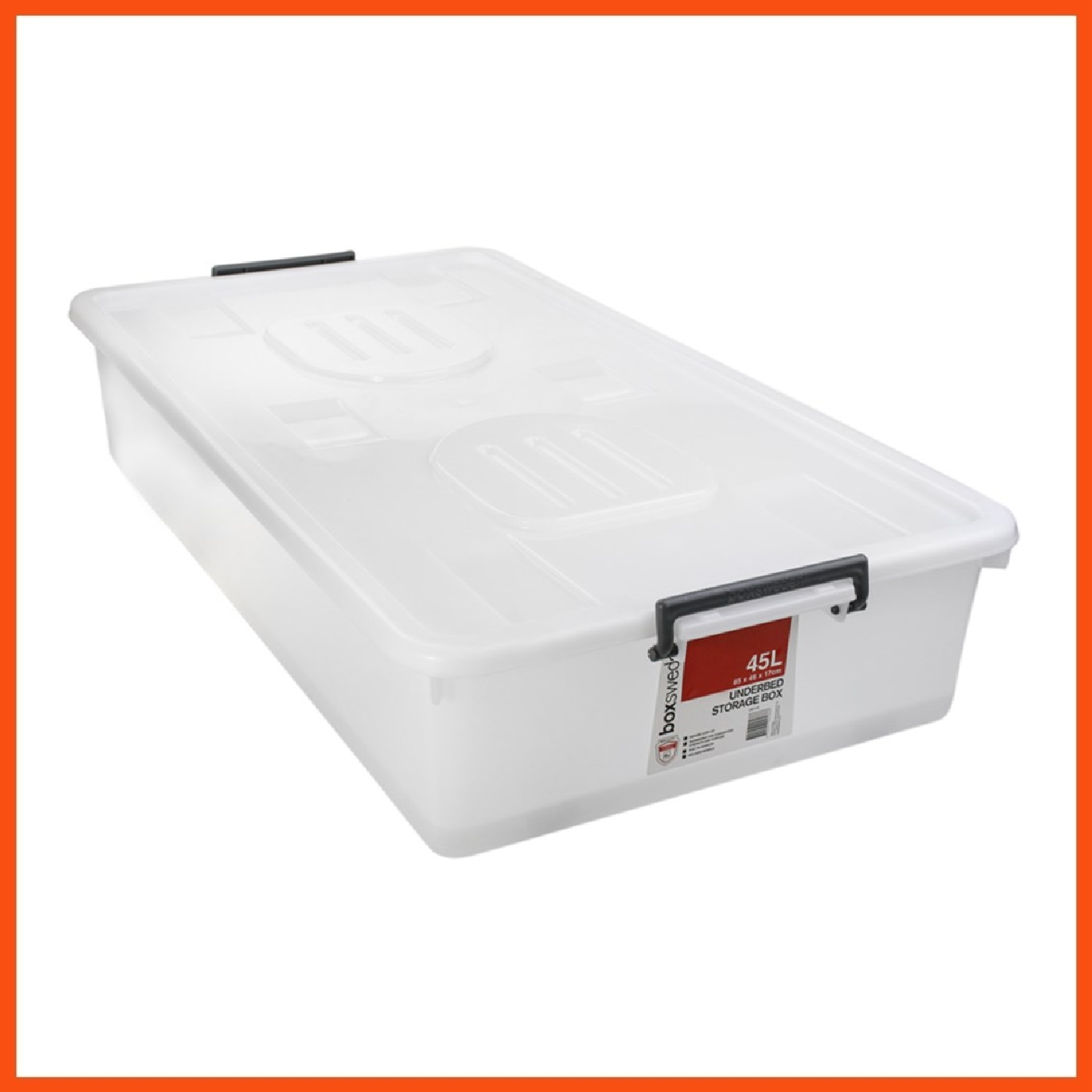 10 X 45l Heavy Duty Large Under Bed Plastic Storage Boxes With Lid in dimensions 1400 X 1400