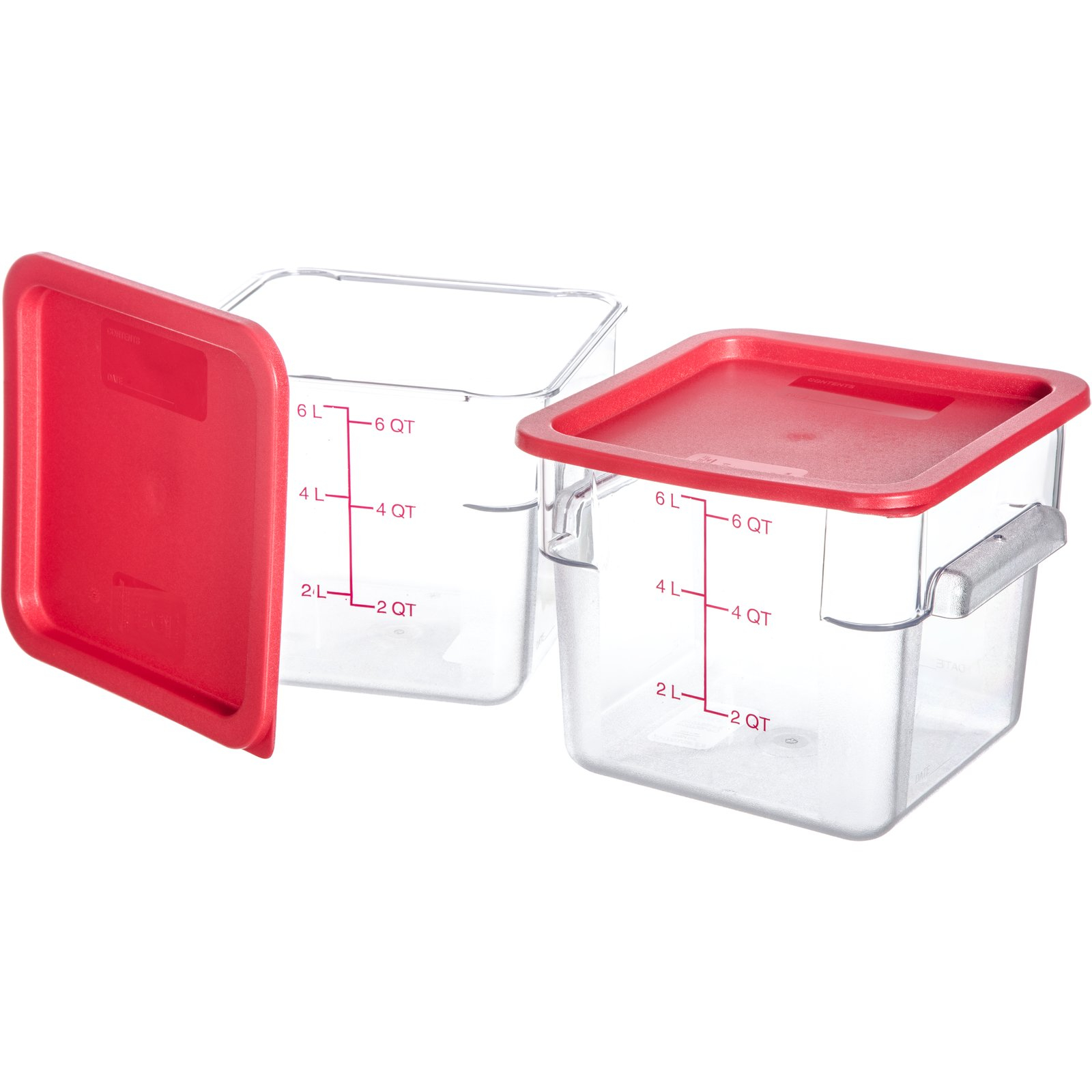 10722 207 Storplus 2 Pack Polycarbonate Square Containers Lids inside proportions 1600 X 1600