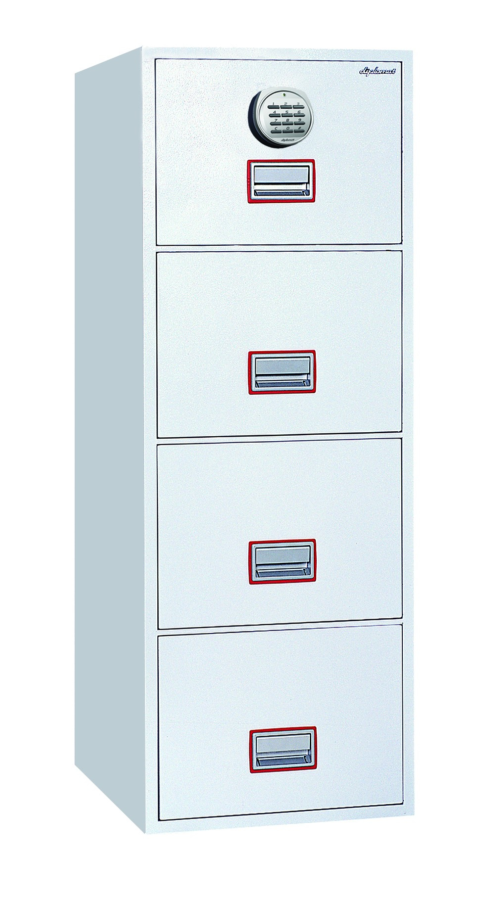 12 Fireproof Lockable Filing Cabinet Phoenix Vertical 25 Inch 4 regarding sizing 968 X 1830