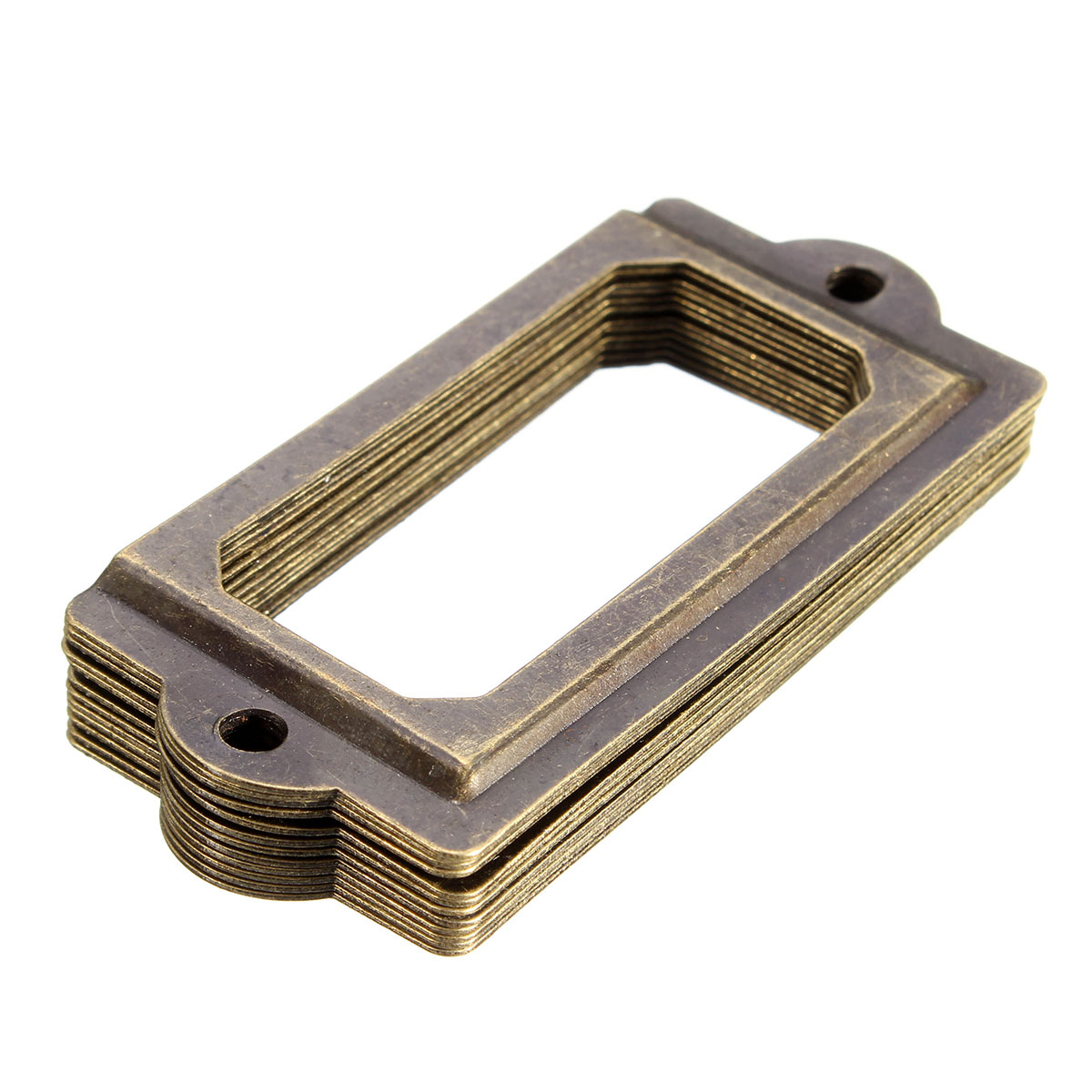 12pcs Antique Brass Metal Label Pull Frame Handle File Name Card pertaining to proportions 1200 X 1200