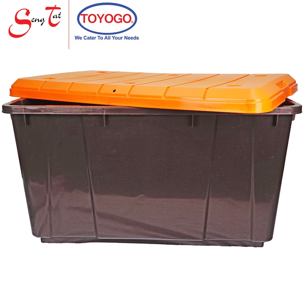 130l Large Heavy Duty Easy Rolling Tote Box With Wheelscover And regarding dimensions 1000 X 1000