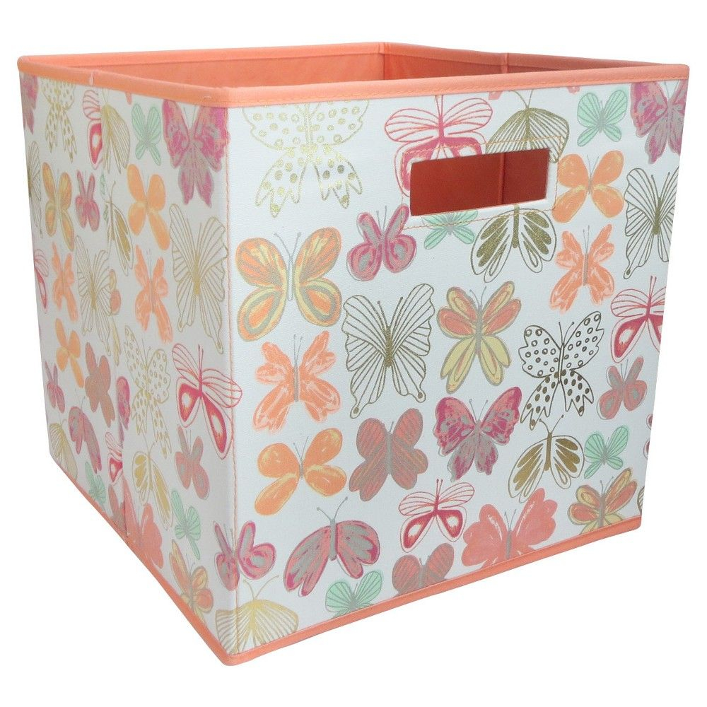 13x13 Butterfly Fabric Cube Toy Storage Bin Pillowfort In 2019 inside size 1000 X 1000