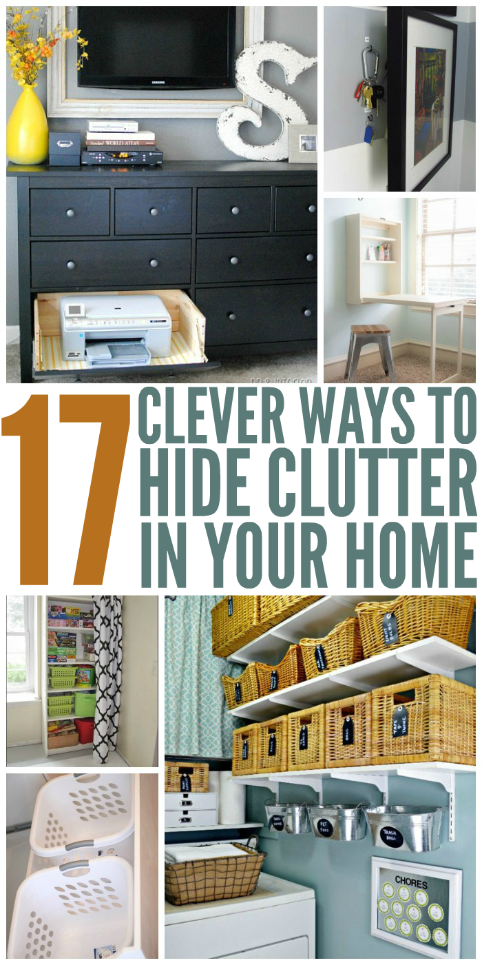 17 Clever Ways To Hide Clutter In Your Home for size 700 X 1400