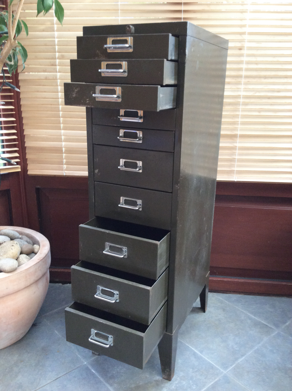 1950s Industrial Metal Filing Cabinet Things Less Ordinary in sizing 968 X 1296