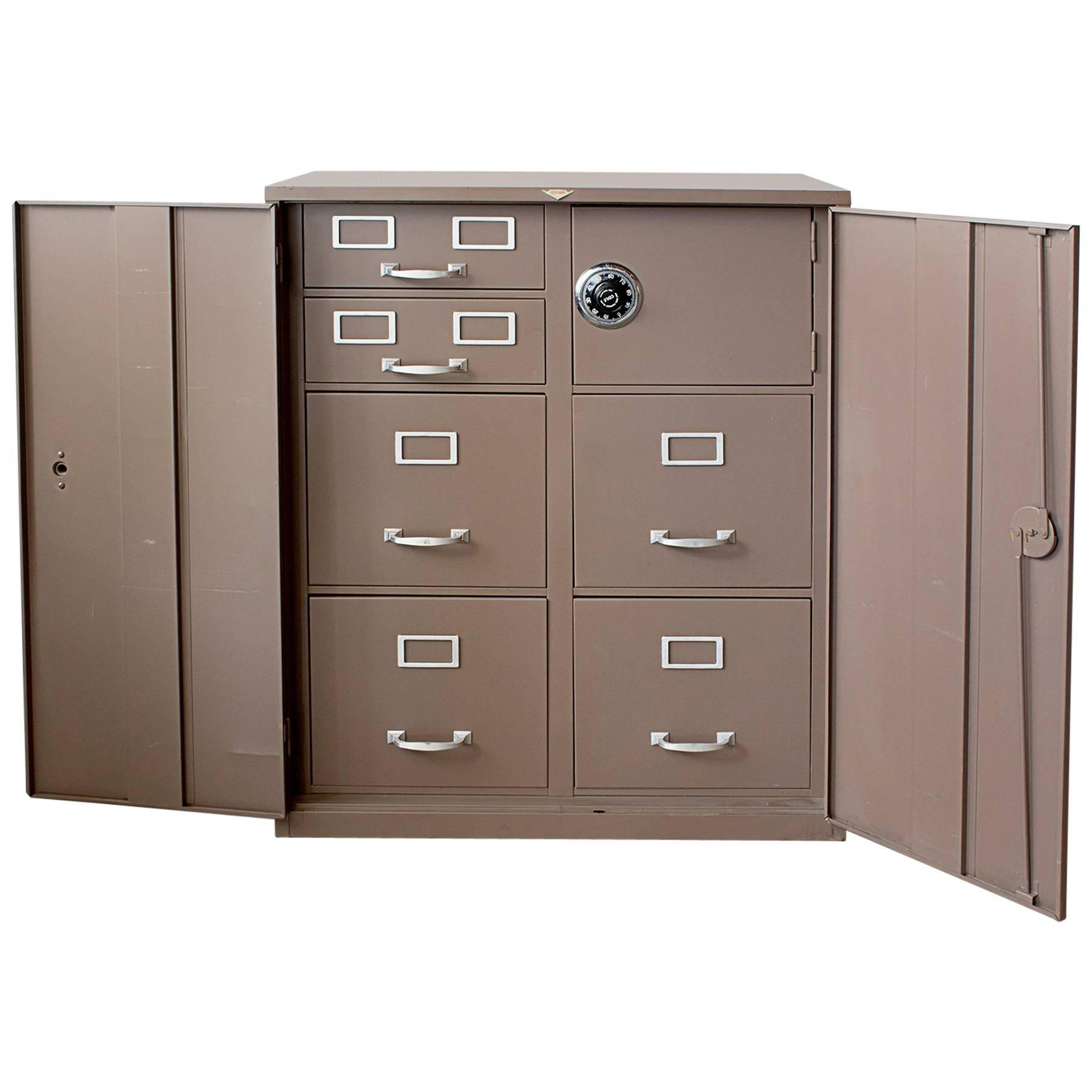 1960s File Cabinet System With Safe Cole Steel At 1stdibs with regard to measurements 1800 X 1800
