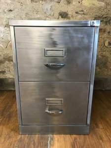 2 Drawer Filing Cabinet With Hanging Rails Industrial Stripped Metal throughout proportions 768 X 1024