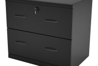 2 Drawer Lateral Wood Lockable Filing Cabinet Black Walmart intended for proportions 1600 X 1600