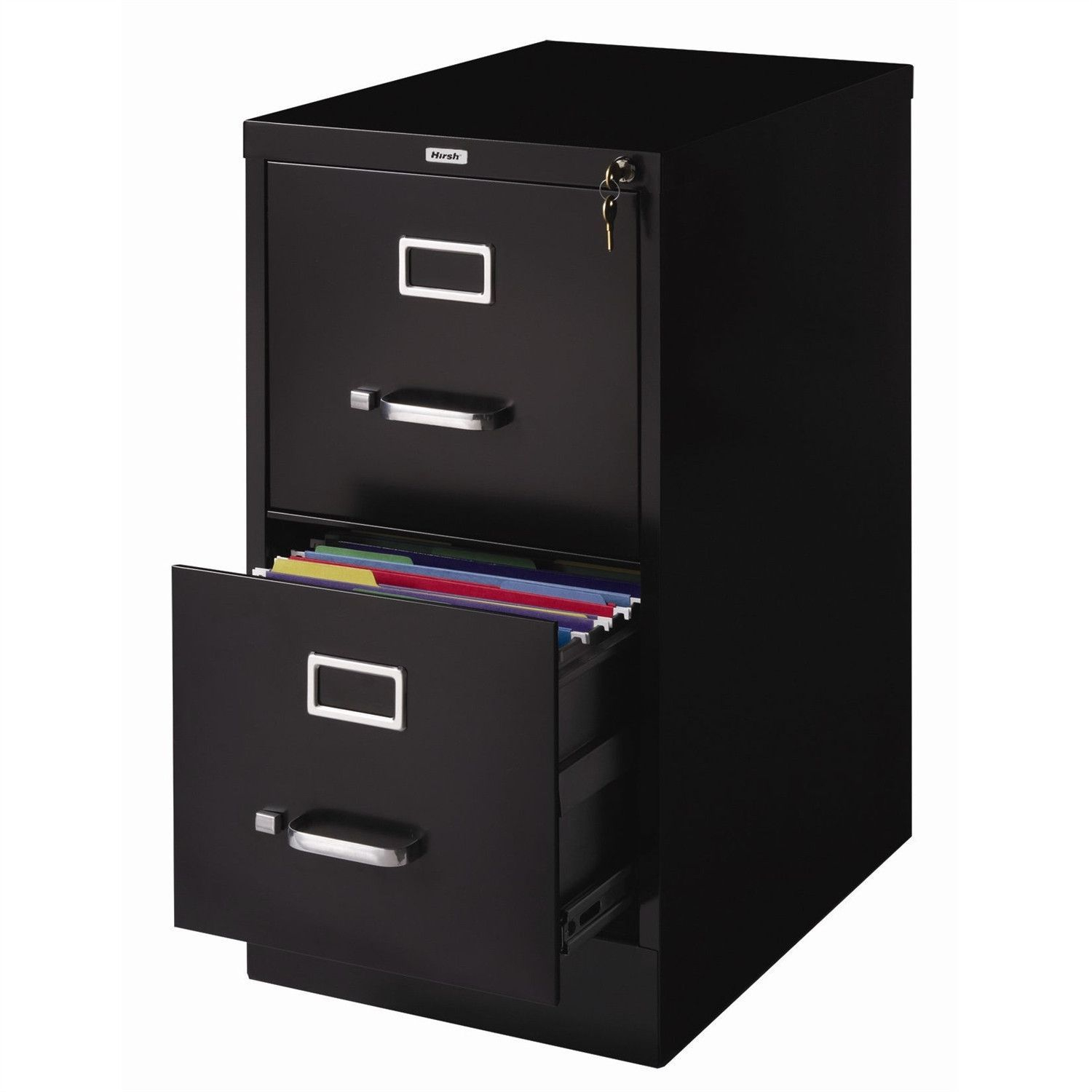 2 Drawer Vertical Filing File Cabinet With Lock In Black Metal with regard to measurements 1500 X 1500