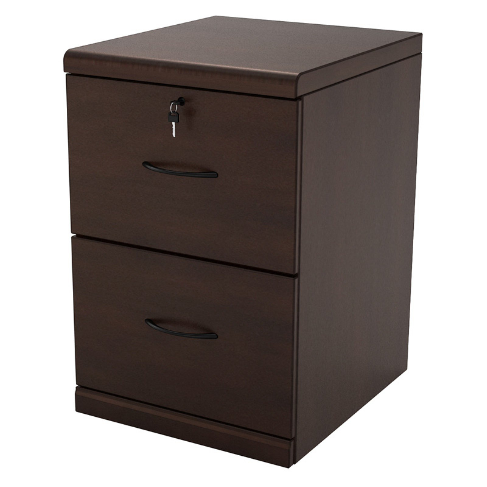 2 Drawer Vertical Wood Lockable Filing Cabinet Espresso Walmart with regard to proportions 1600 X 1600