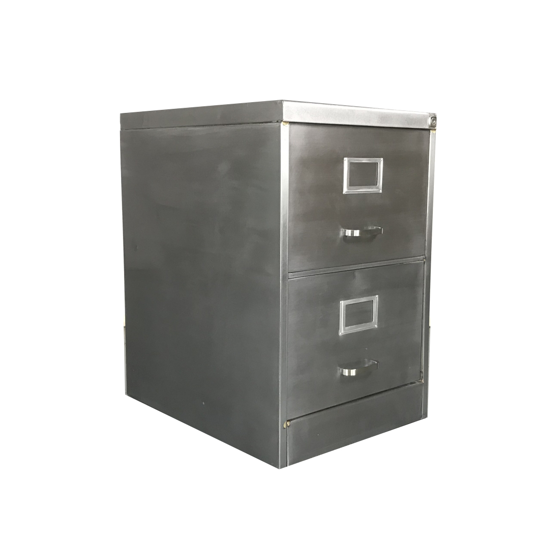 2 Drawer Vintage Stripped Steel Filing Cabinet The Kairos in dimensions 1058 X 1064