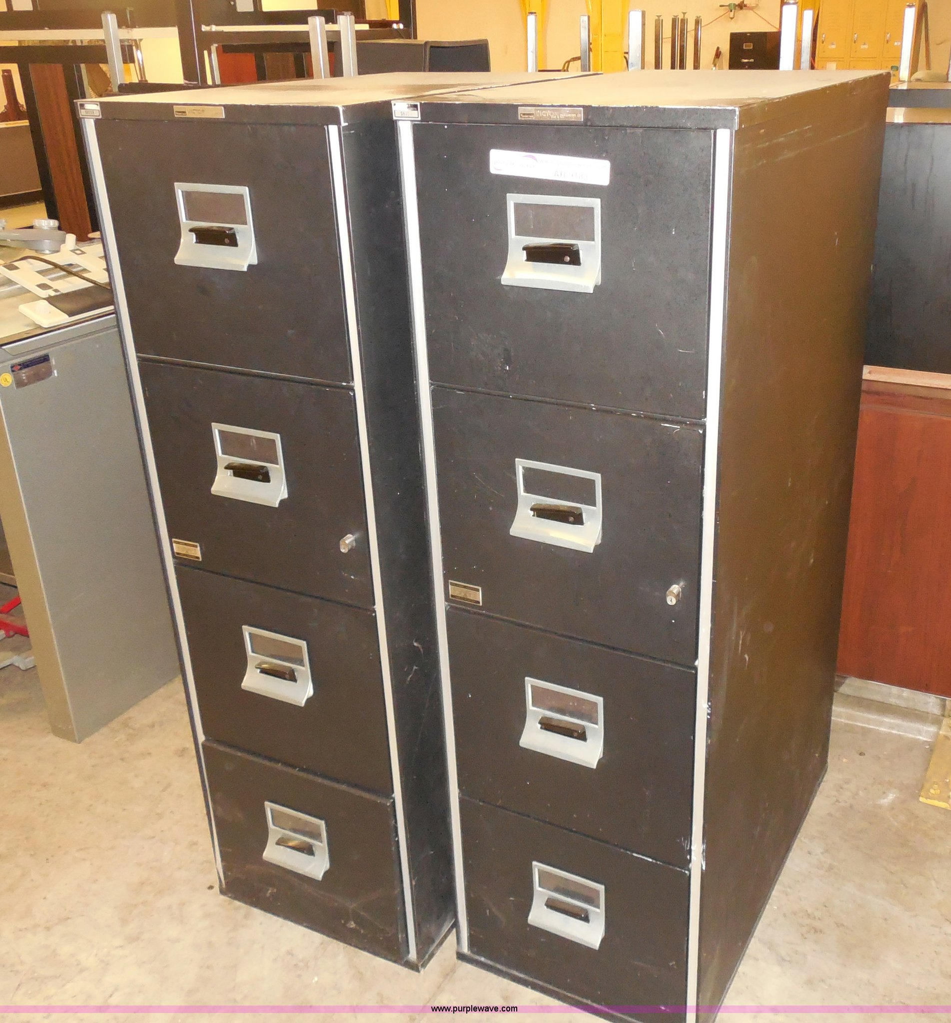 2 Victor Fire Master Lx File Cabinets Item Ar9183 Sold in dimensions 1903 X 2048