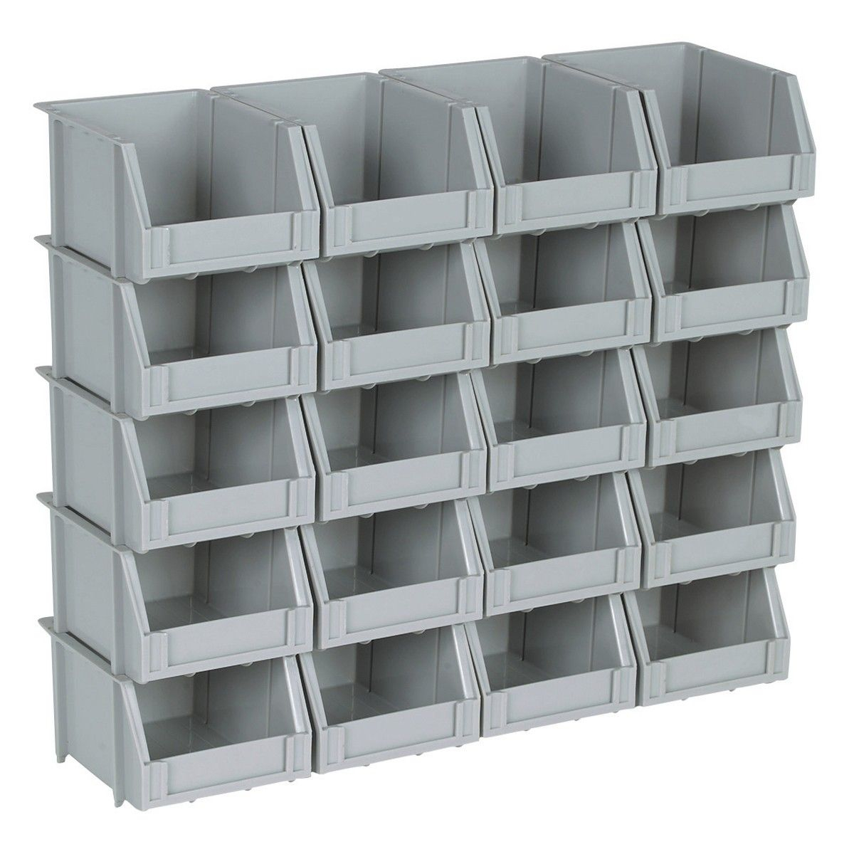 20 Bin Rail Mount Stackable Parts Storage Favorite Stores intended for size 1200 X 1200