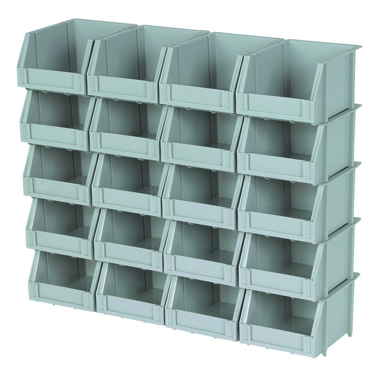 20 Bin Rail Mount Stackable Parts Storage Want Craft Room with regard to sizing 1200 X 1200