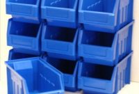 20 X Very Good Condition Plastic Parts Storage Bins Boxes Blue throughout measurements 900 X 900