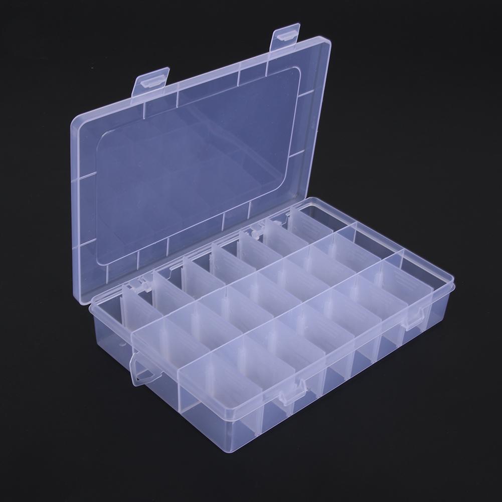 2019 24 Compartments Plastic Storage Box Plastic Transparent Display intended for proportions 1001 X 1001