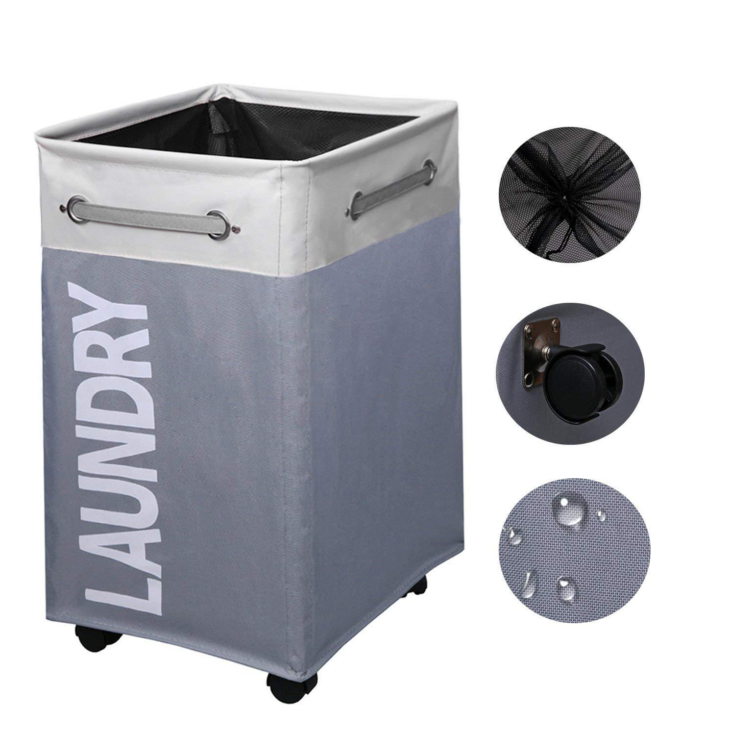 2019 Cleversion Collapsible Laundry Basket With Handles Splicing regarding dimensions 1488 X 1488