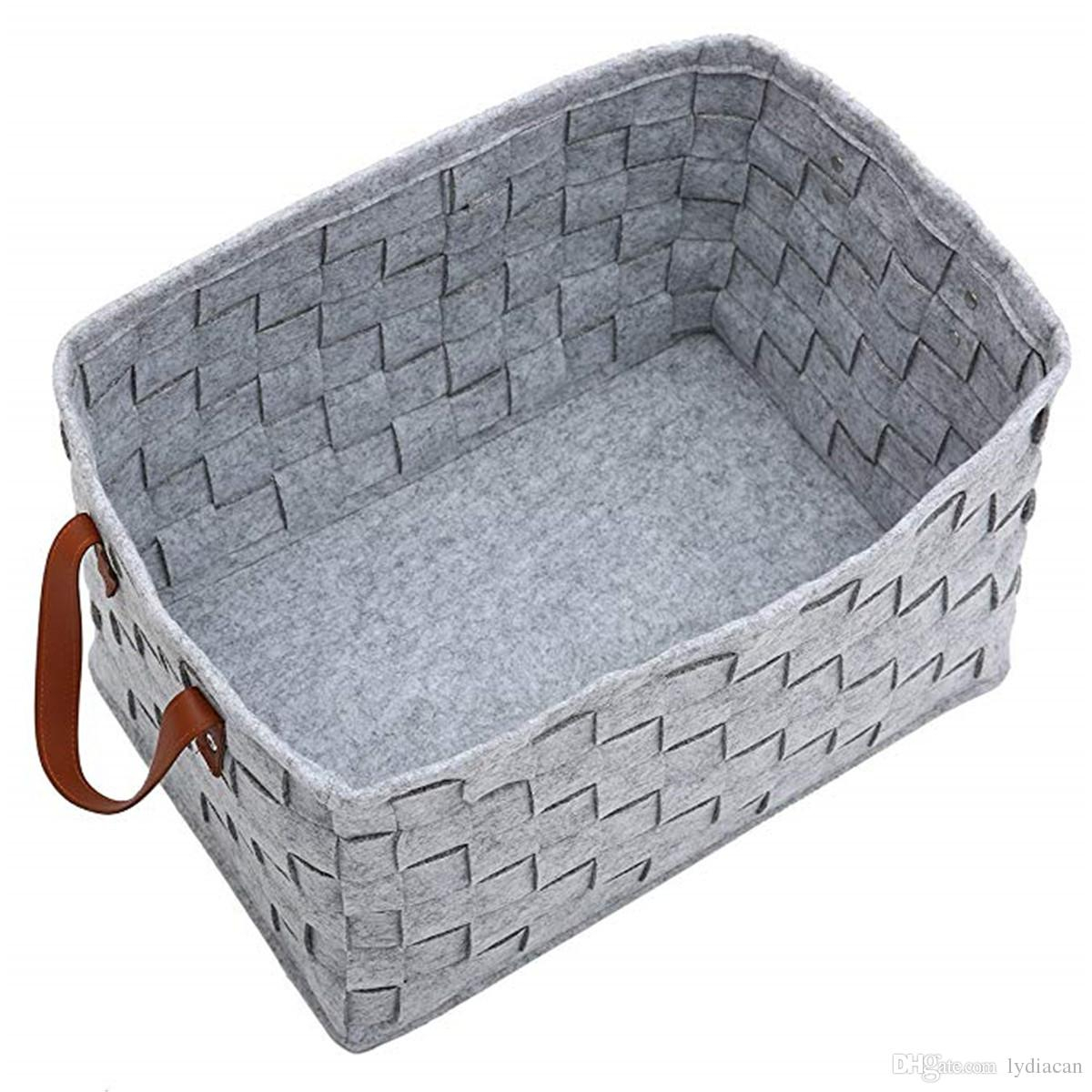 2019 Felt Clothes Storage Box Woven Storage Bin Firewood Basket in size 1200 X 1200