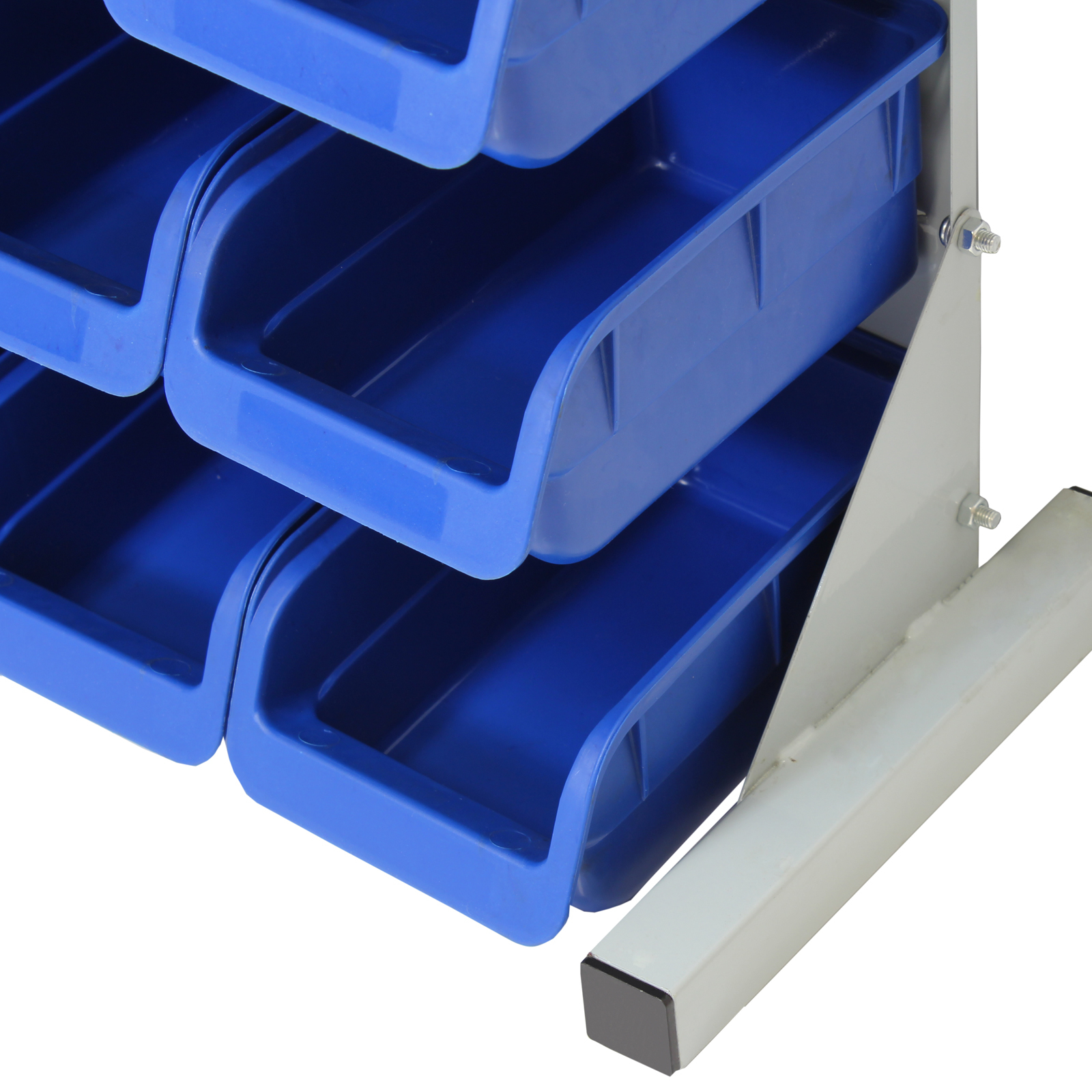 20pce Free Standing Blue Plastic Storage Bin Kit Garageworkshop within sizing 1600 X 1600