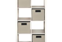 2642 In X 5051 In White 8 Cube Organizer With 4 Fabric Bins throughout dimensions 1000 X 1000