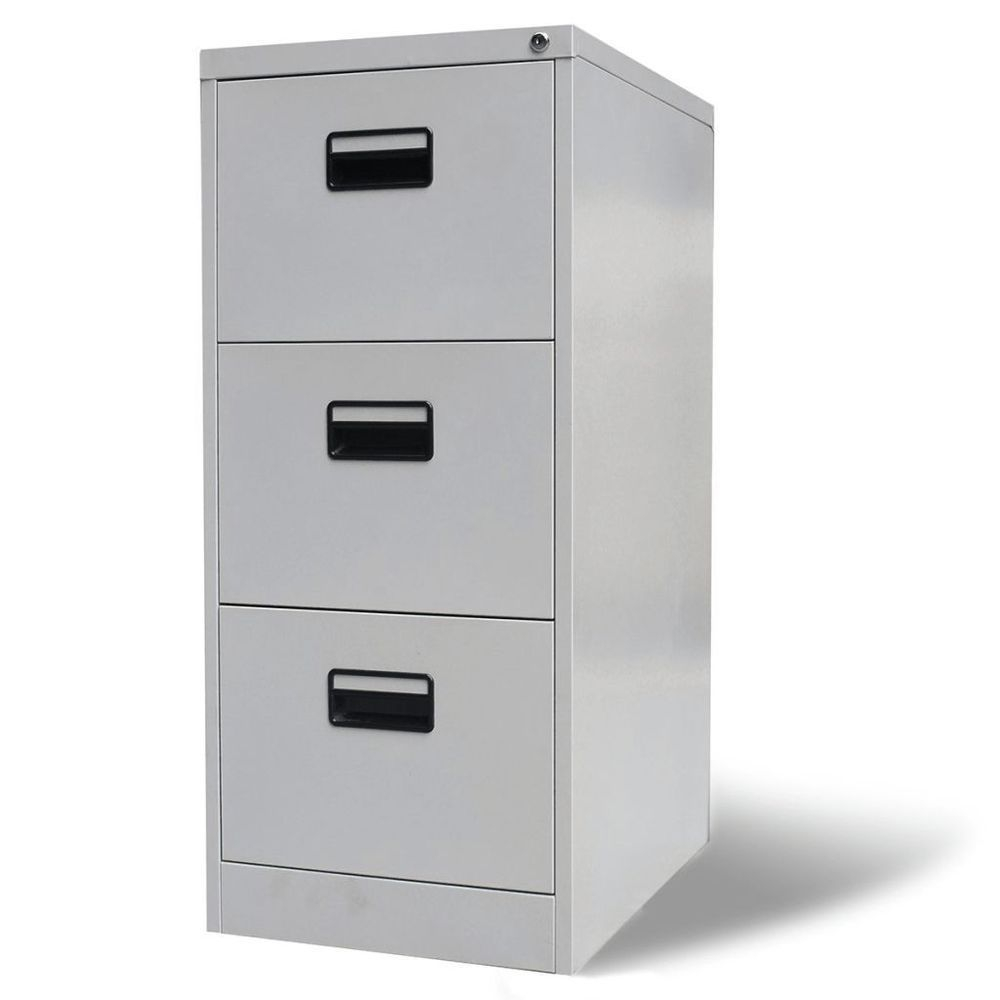 3 Drawer Metal Hanging File Cabinet Grey Colour Steel Storage Office for measurements 1000 X 1000