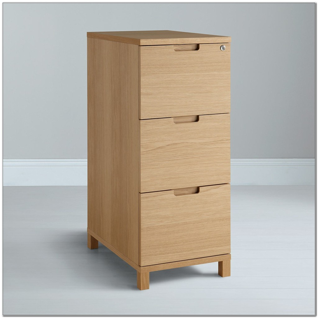 3 Drawer Wooden Lockable Filing Cabinet in size 1024 X 1024