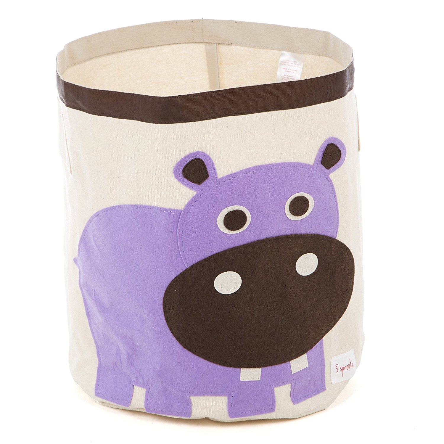 3 Sprouts Hippo Toy Storage Bin Container And Organizer For Kids Pet throughout measurements 1500 X 1500