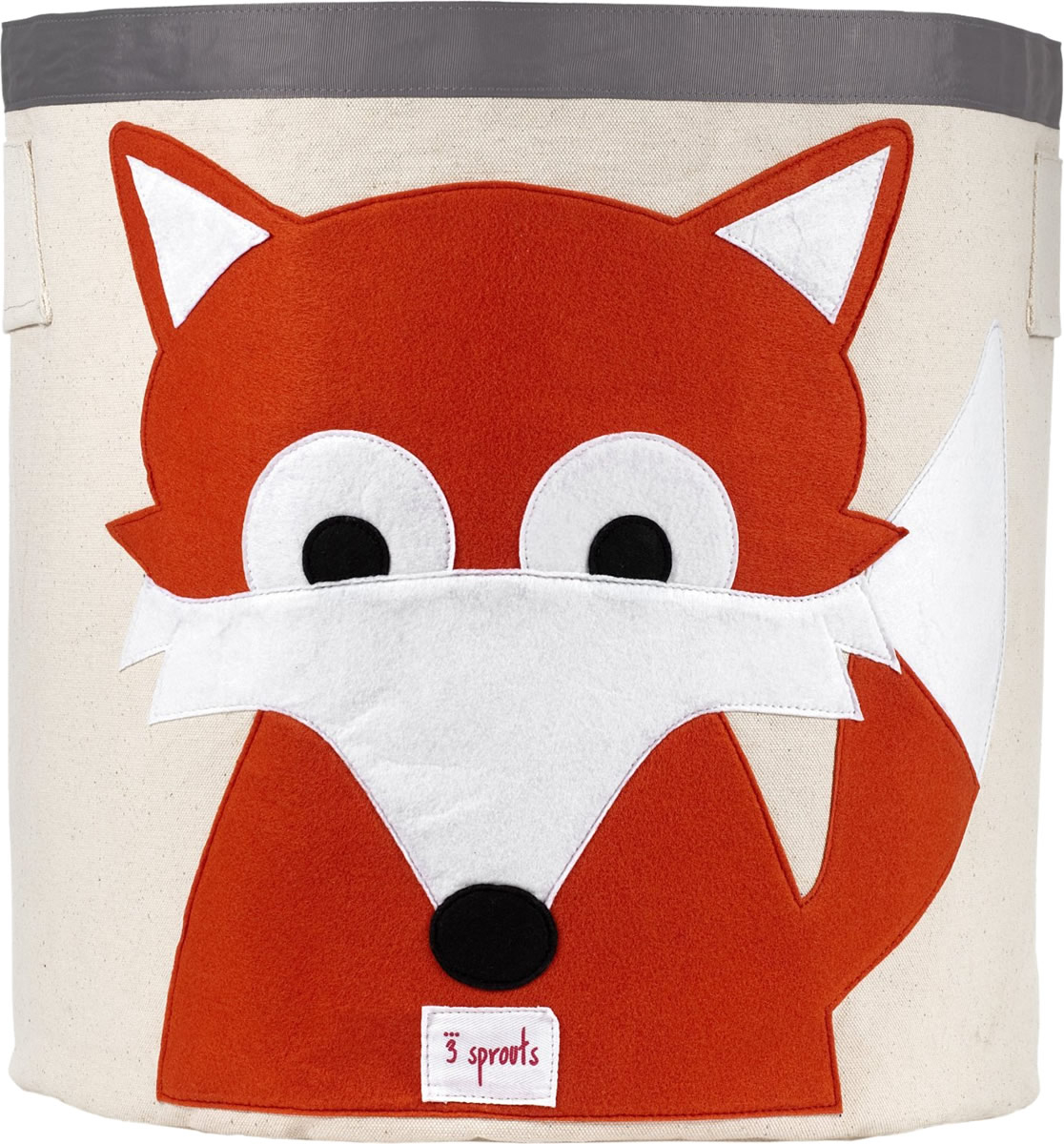 3 Sprouts Storage Bin Fox Orange with proportions 1116 X 1200
