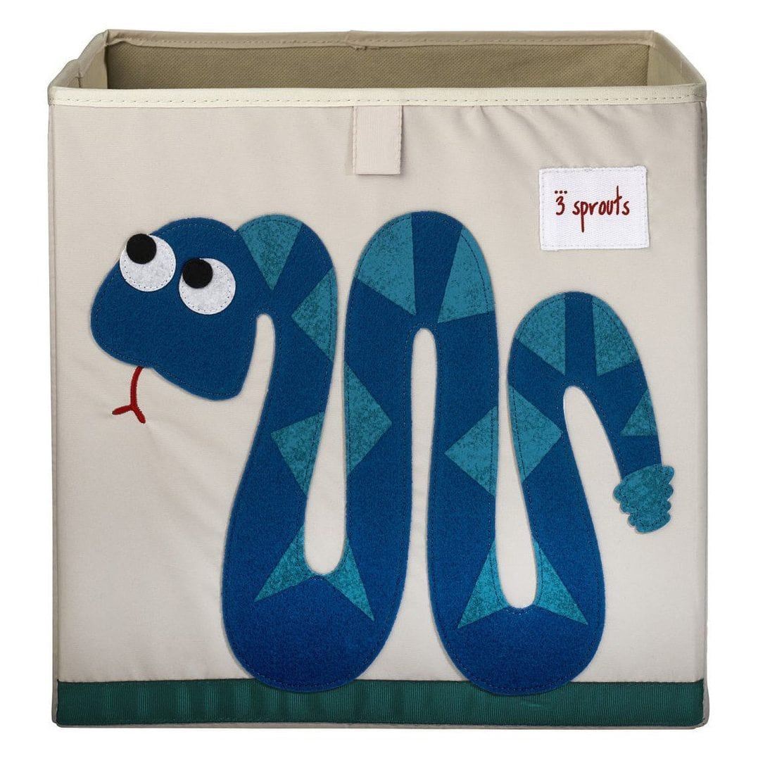 3 Sprouts Storage Box Blue Snake within size 1077 X 1077