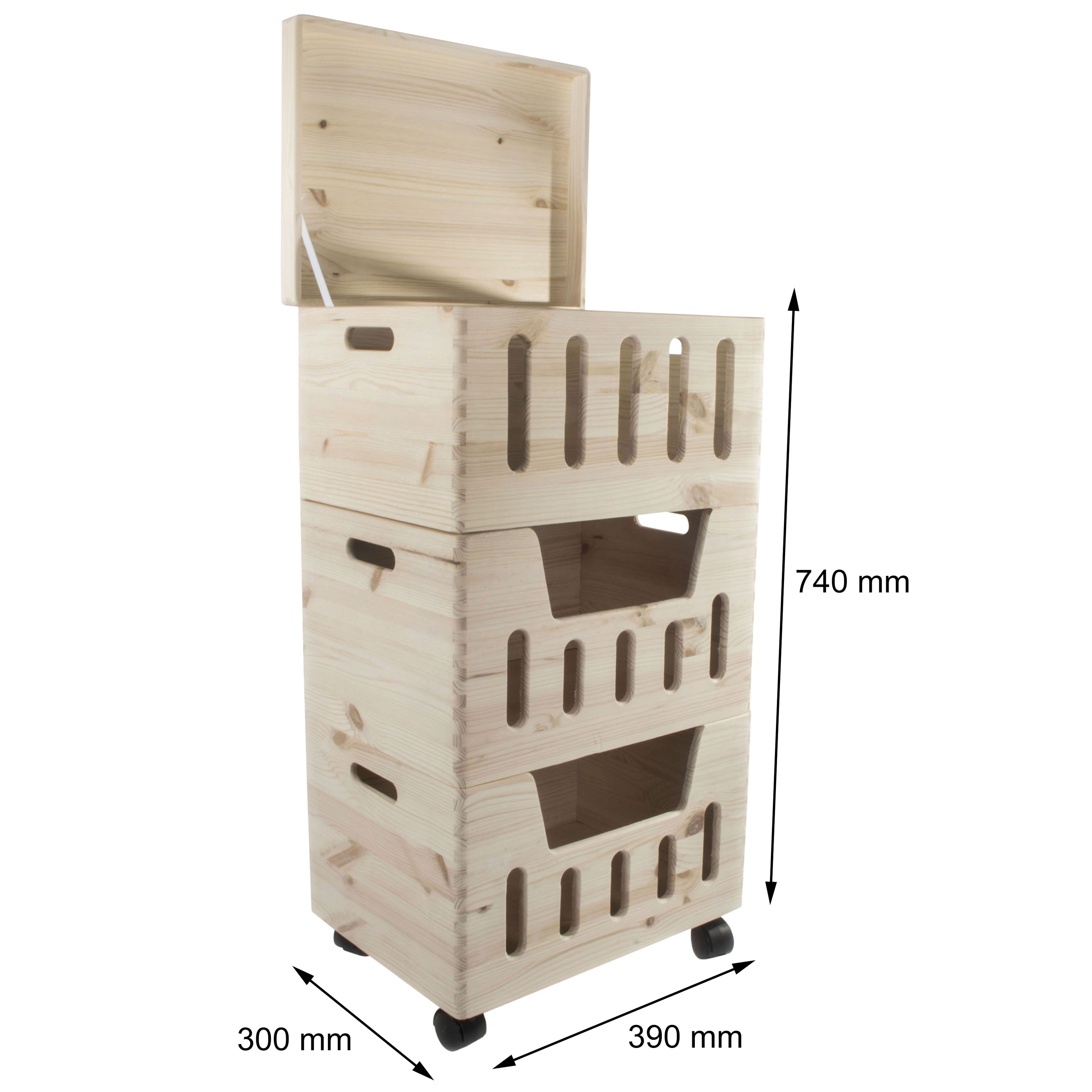 3 Tier Wooden Vegetable Food Fruit Storage Box Kitchen Crate Rack within dimensions 3500 X 3500