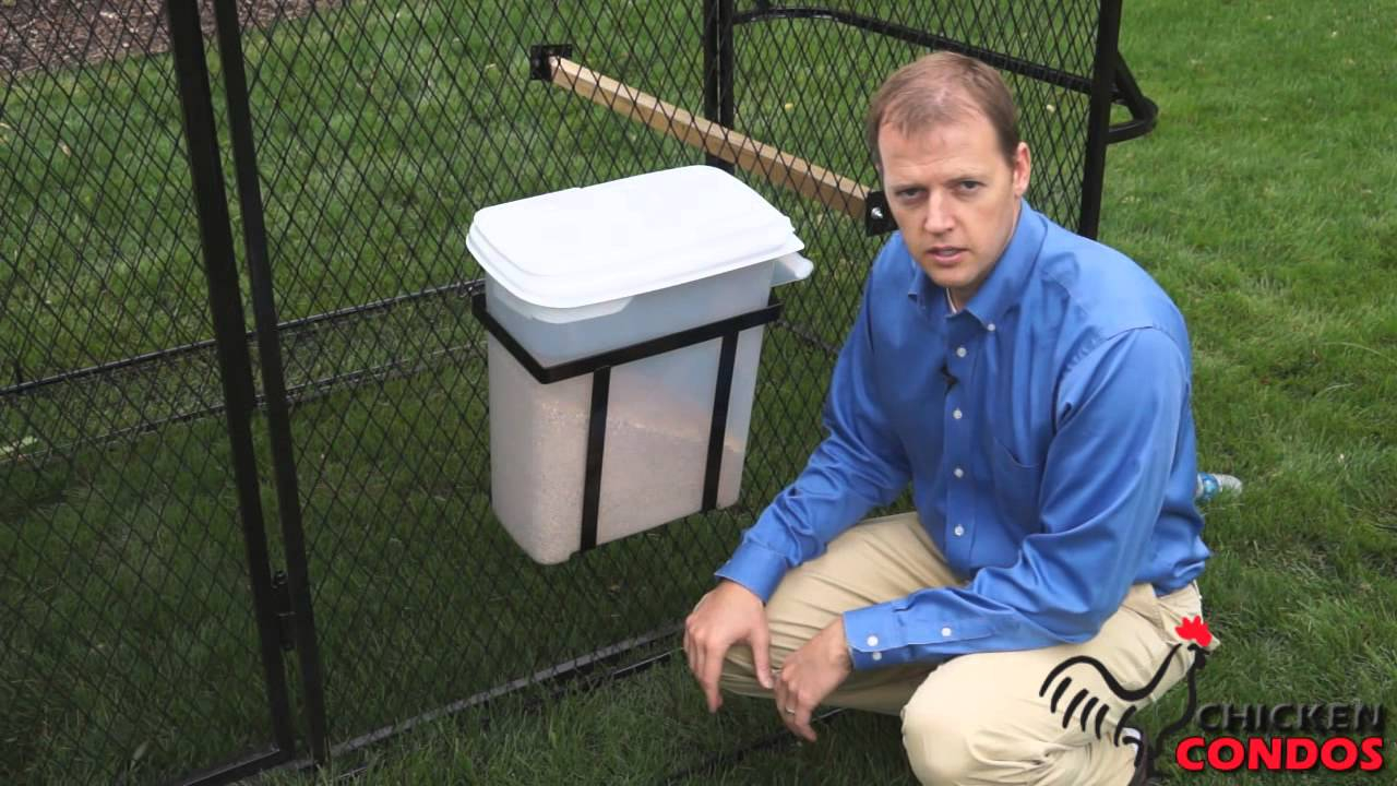 30 Lb Chicken Feed Storage Bin With Attachment From Chicken Condos with proportions 1280 X 720