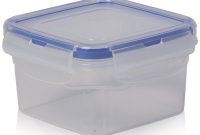 300ml Square Airtight Plastic Food Container With Rubber Sealed Lid within dimensions 1000 X 1000