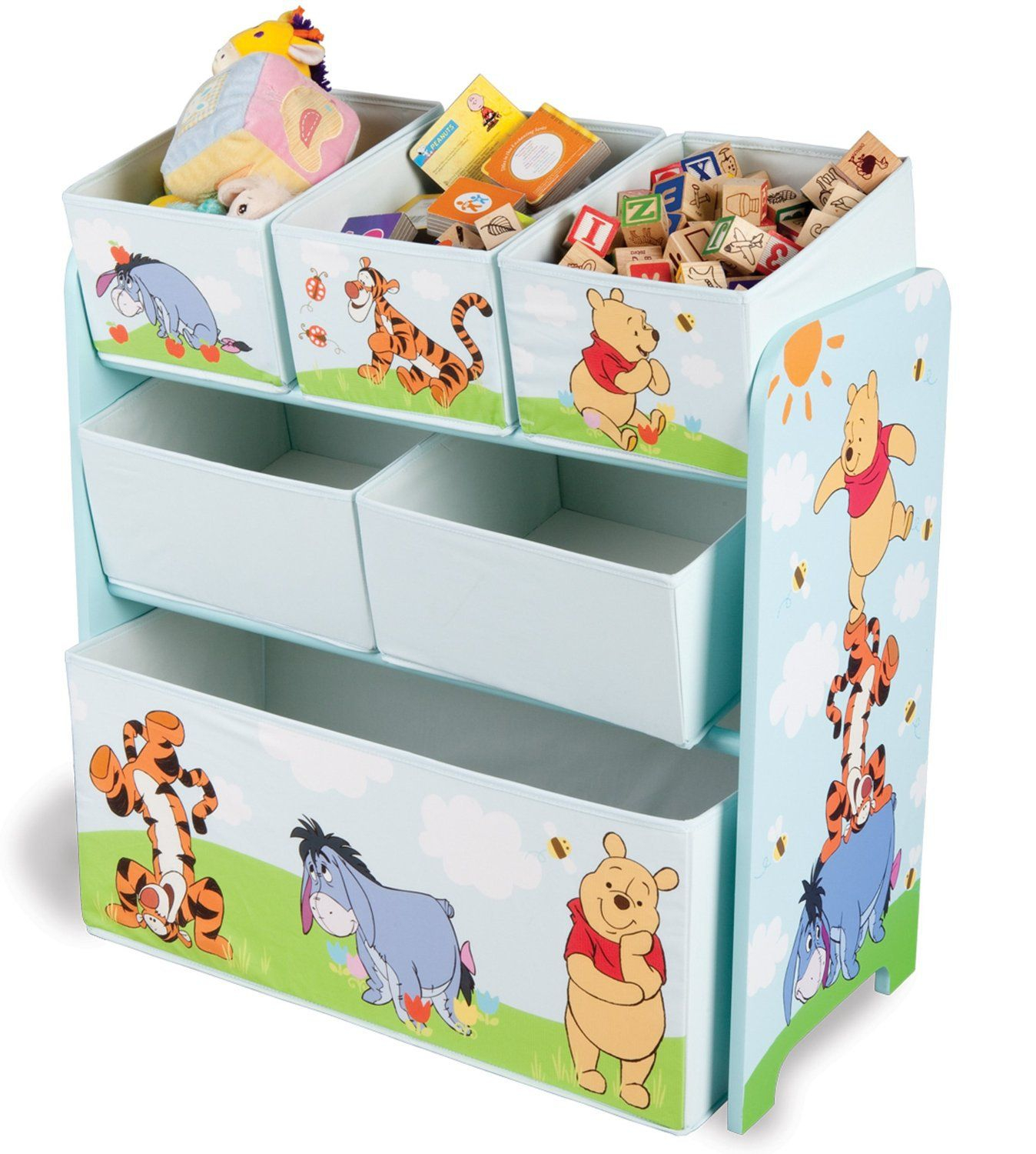 3245 34 Off Disney Winnie The Pooh Multi Bin Toy Organizer intended for size 1348 X 1500