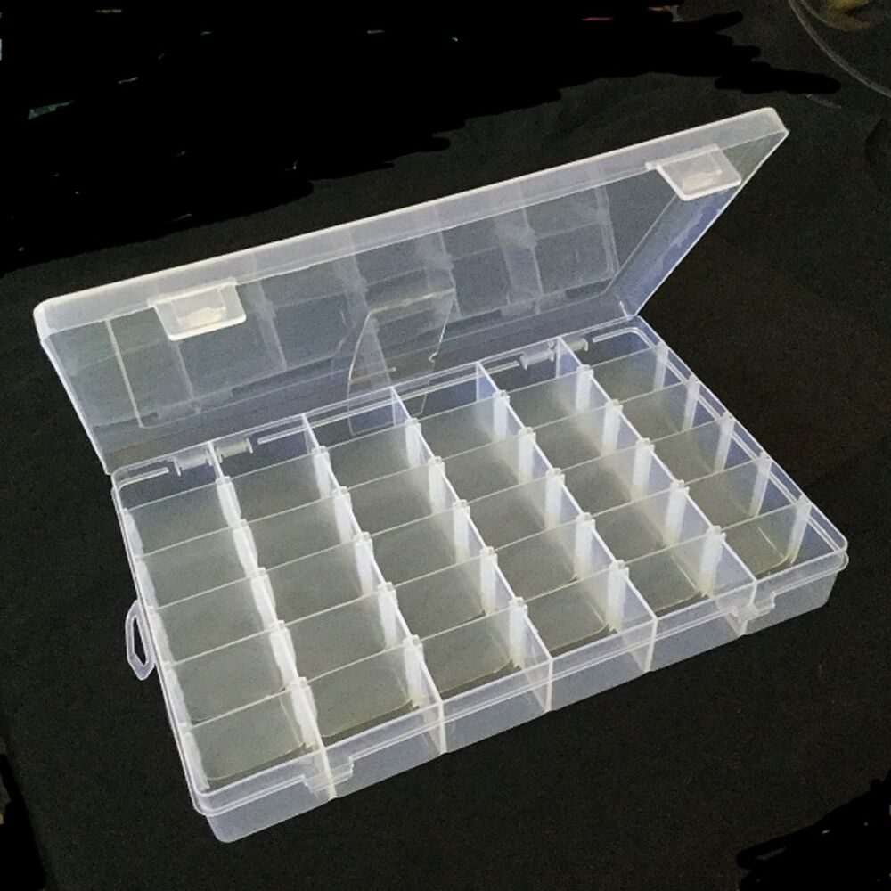 36 Compartment Craft Organizer Plastic Box Jewelry Bead Storage regarding size 1000 X 1000