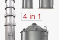 3d Model Grain Storage Bins Turbosquid 1169044 for size 1200 X 1200