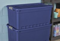 3pk Plastic Storage Containers Large Blue 50 Gallon Stacking Bin Box in dimensions 3000 X 3000
