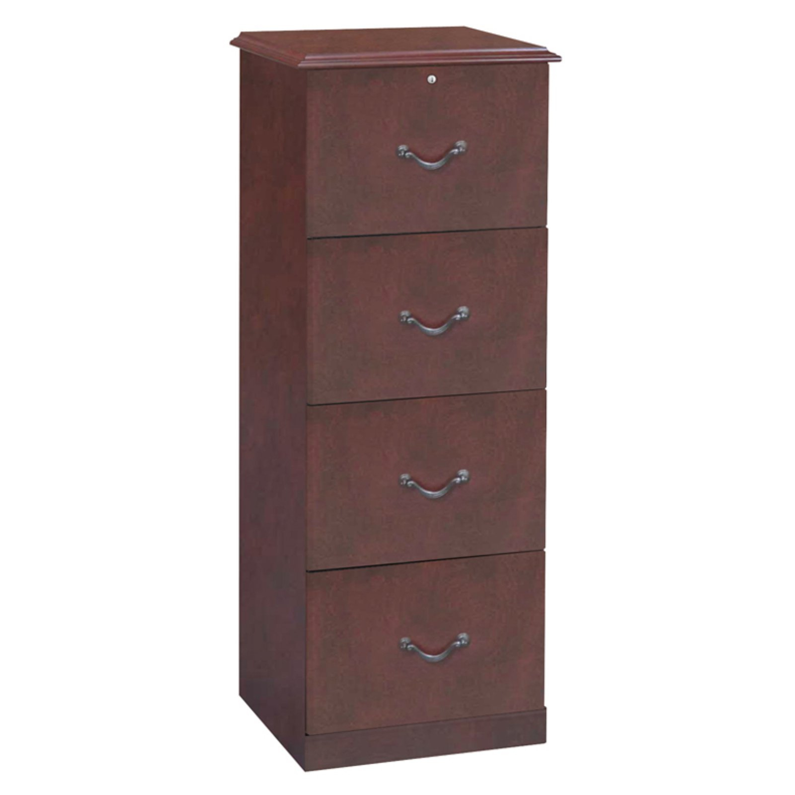4 Drawer Vertical Wood Lockable Filing Cabinet Cherry Walmart in dimensions 1600 X 1600