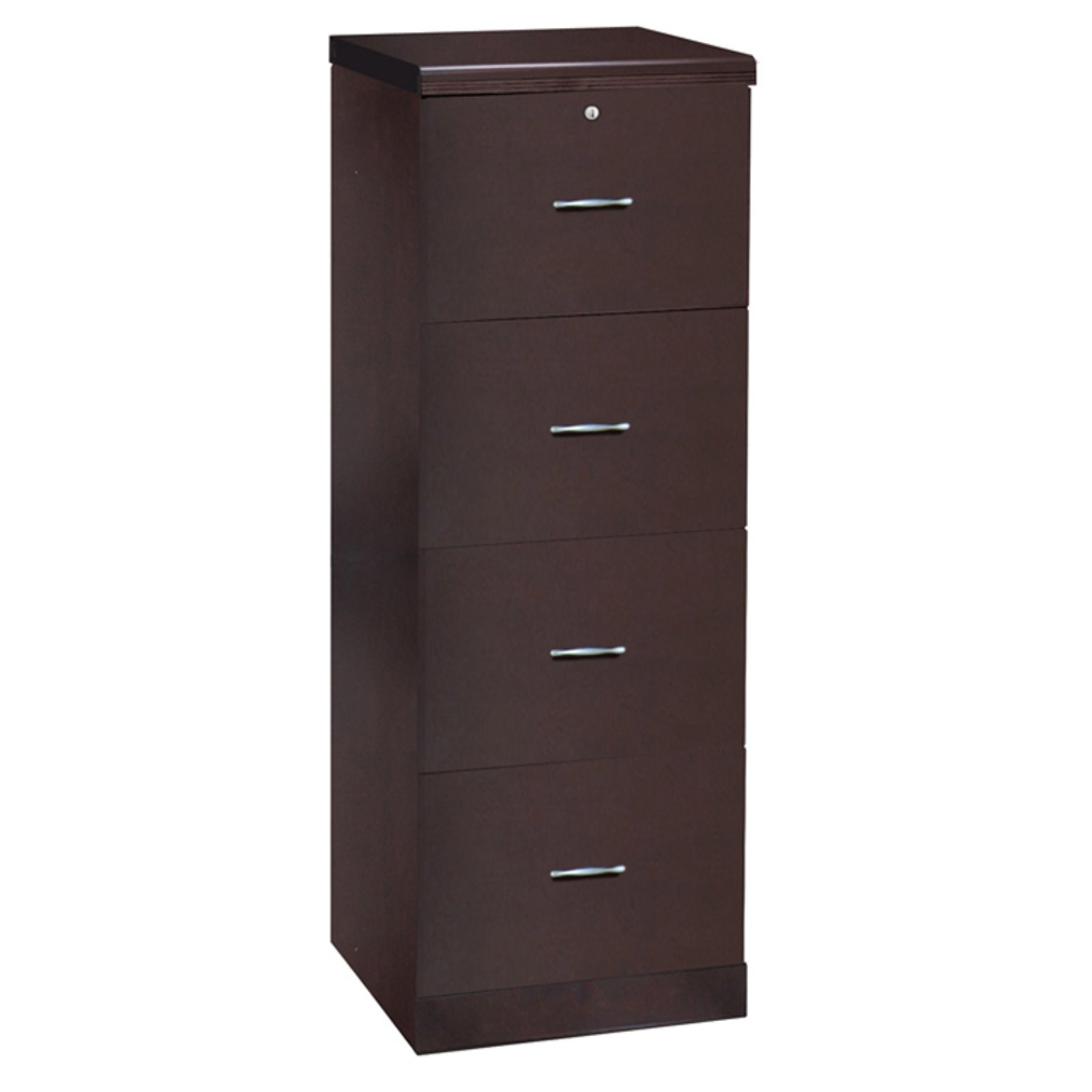 4 Drawer Vertical Wood Lockable Filing Cabinet Espresso Walmart intended for dimensions 1600 X 1600