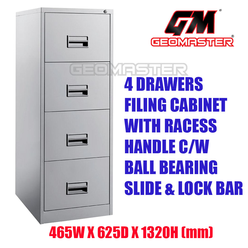 4 Drawers Metal Filing Cabinet With Lock pertaining to measurements 1000 X 1000