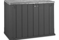 4 X 2 130m X 075m Forest Large Plastic Garden Storage Box In Anthracite intended for proportions 999 X 851