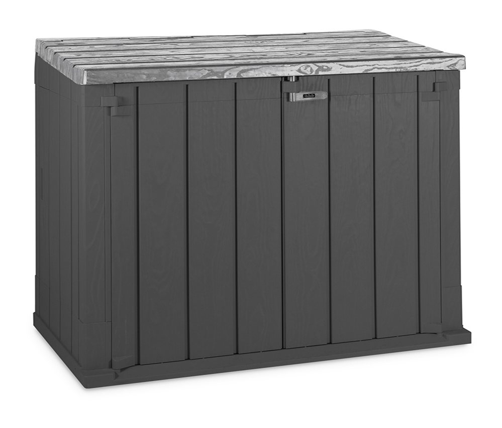 4 X 2 130m X 075m Forest Large Plastic Garden Storage Box In Anthracite intended for proportions 999 X 851