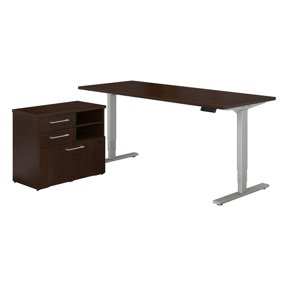 400 Series 72w X 30d Height Adjustable Standing Desk With File Cabinet with regard to dimensions 1000 X 1000