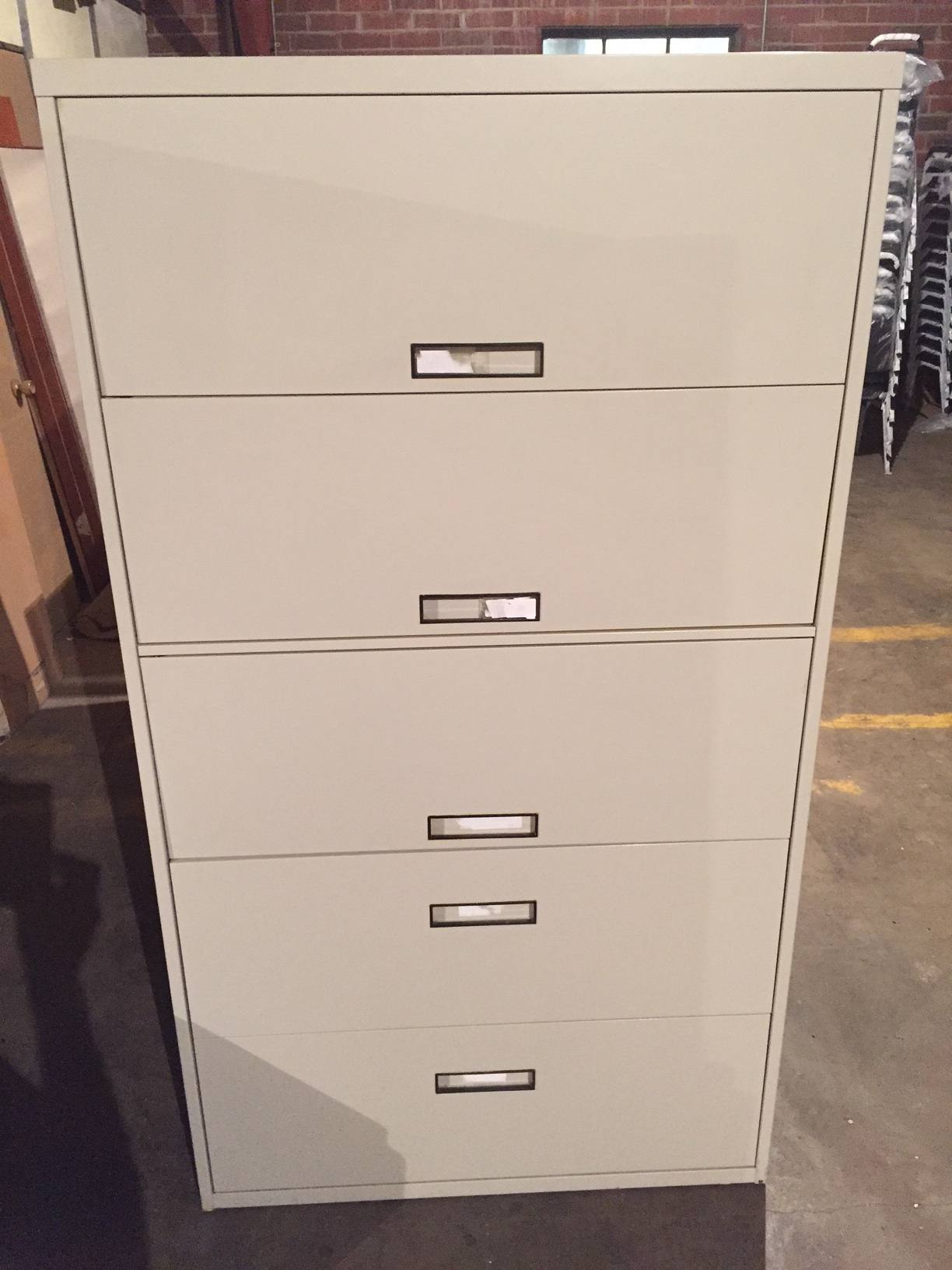 5 Drawer Steelcase 36 42 Wide Putty Lateral File Cabinets Wflip intended for proportions 1224 X 1632