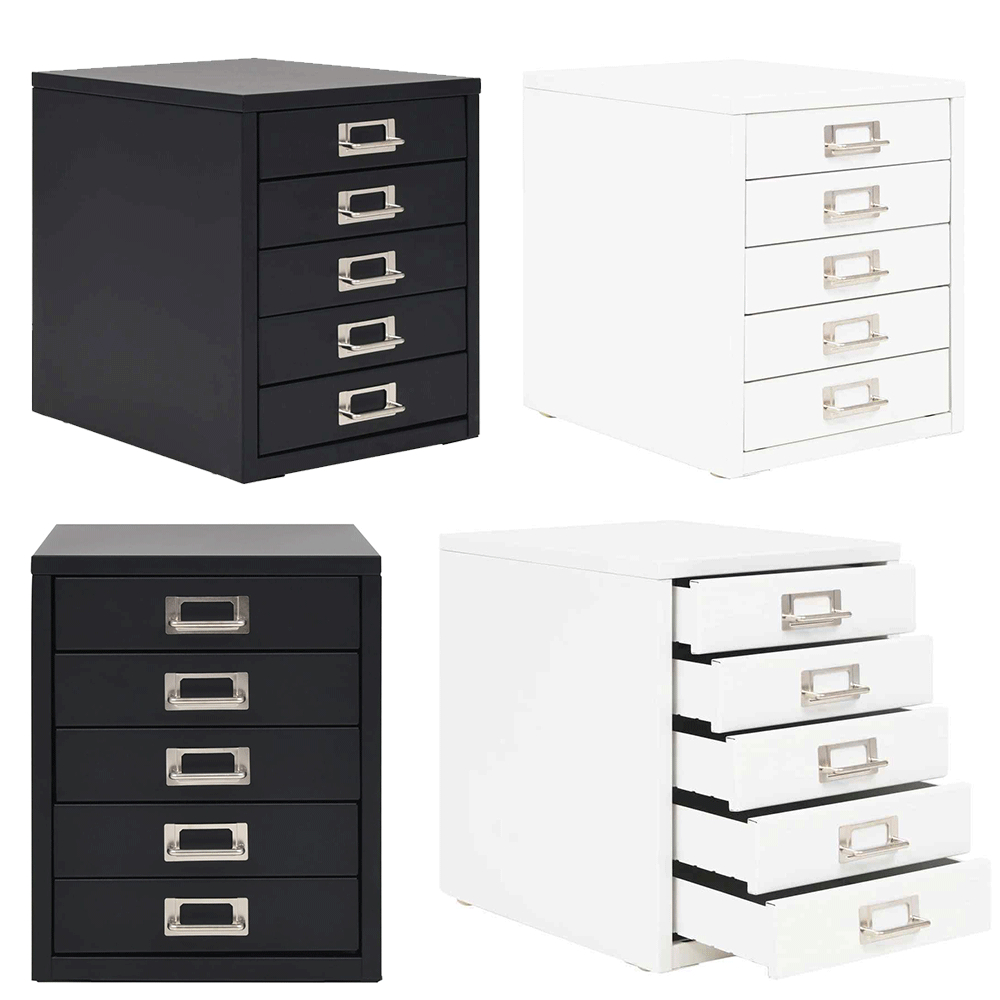 5 Drawers Filing Cabinet A4 Storage Units Office Document Cupboard with measurements 1000 X 1000