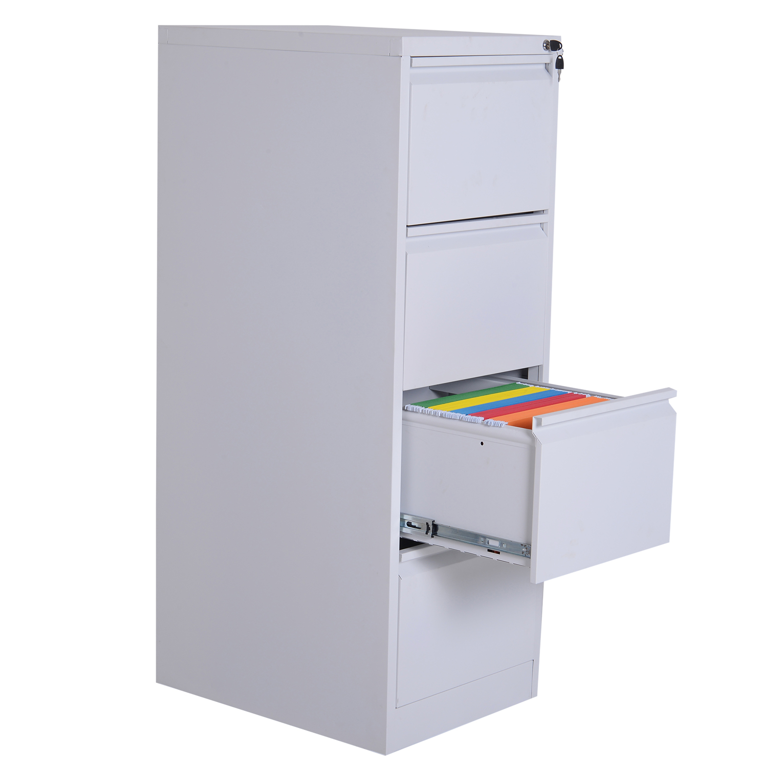 52h 4 Drawer Freestanding Vertical Home Office File Cabinet W Lock intended for sizing 1600 X 1600