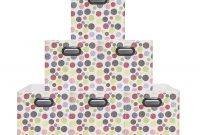 6 Pack Polka Pattern Unique Design Storage Binsstylish Containers pertaining to proportions 1500 X 1291