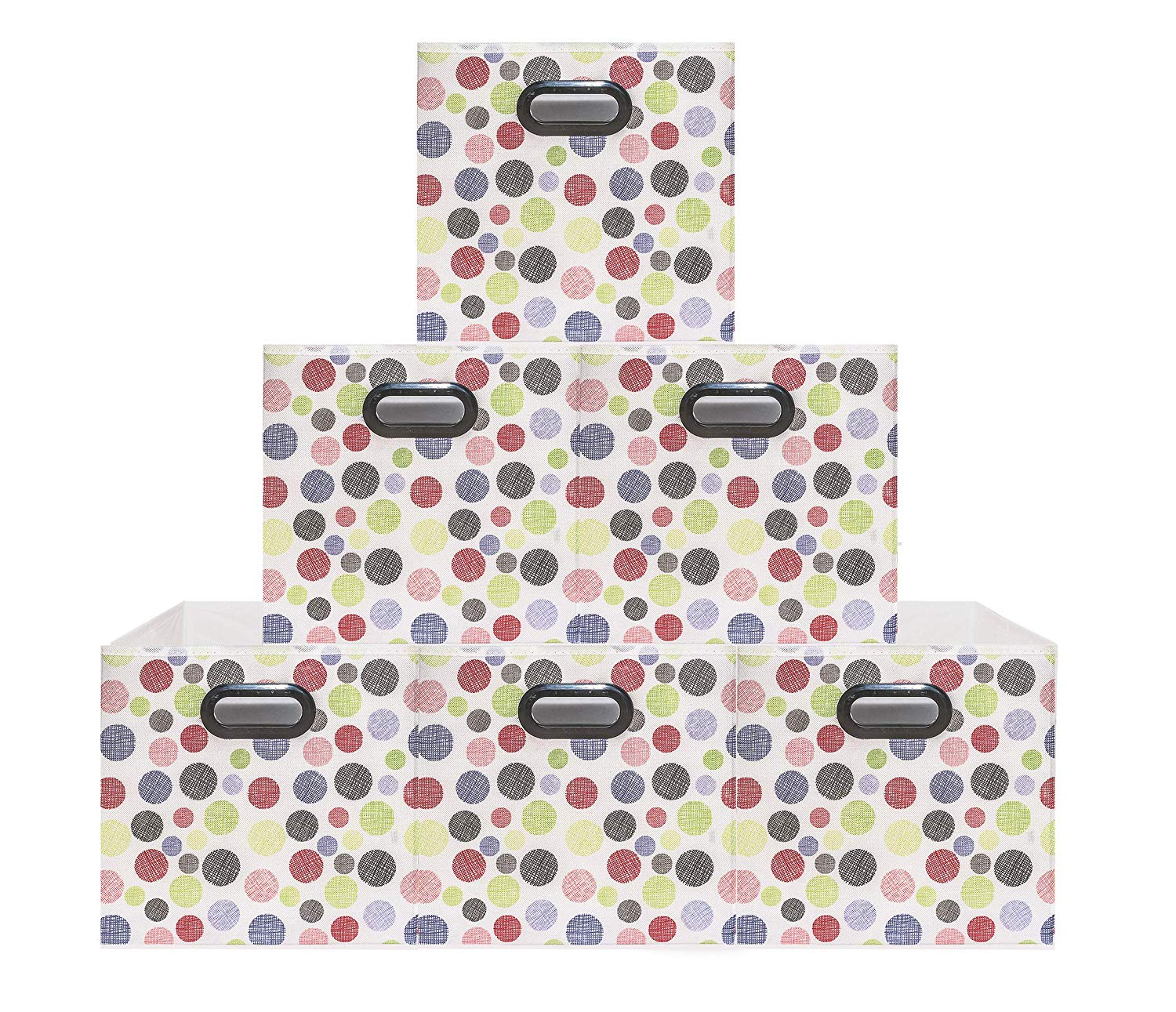 6 Pack Polka Pattern Unique Design Storage Binsstylish Containers pertaining to proportions 1500 X 1291