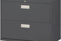600 Series 36 In W 2 Drawer Lateral File Cabinet In Charcoal in proportions 1000 X 1000