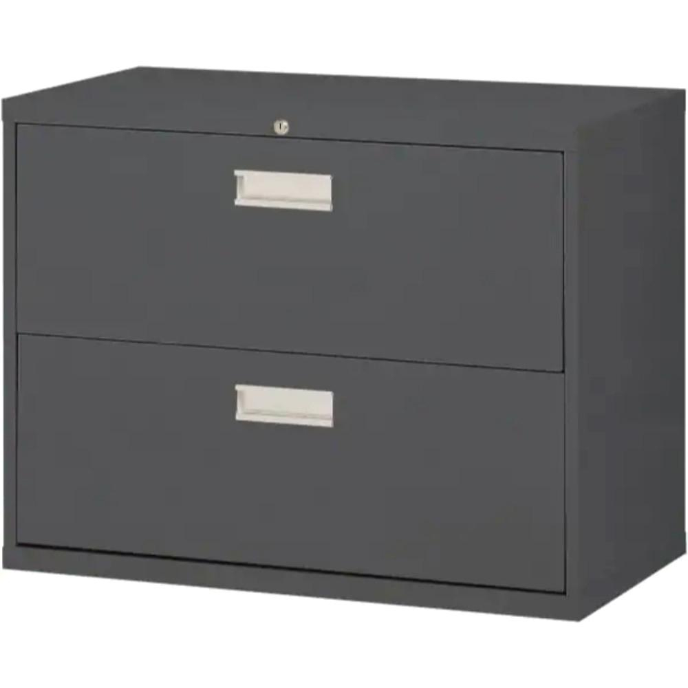 600 Series 36 In W 2 Drawer Lateral File Cabinet In Charcoal intended for dimensions 1000 X 1000