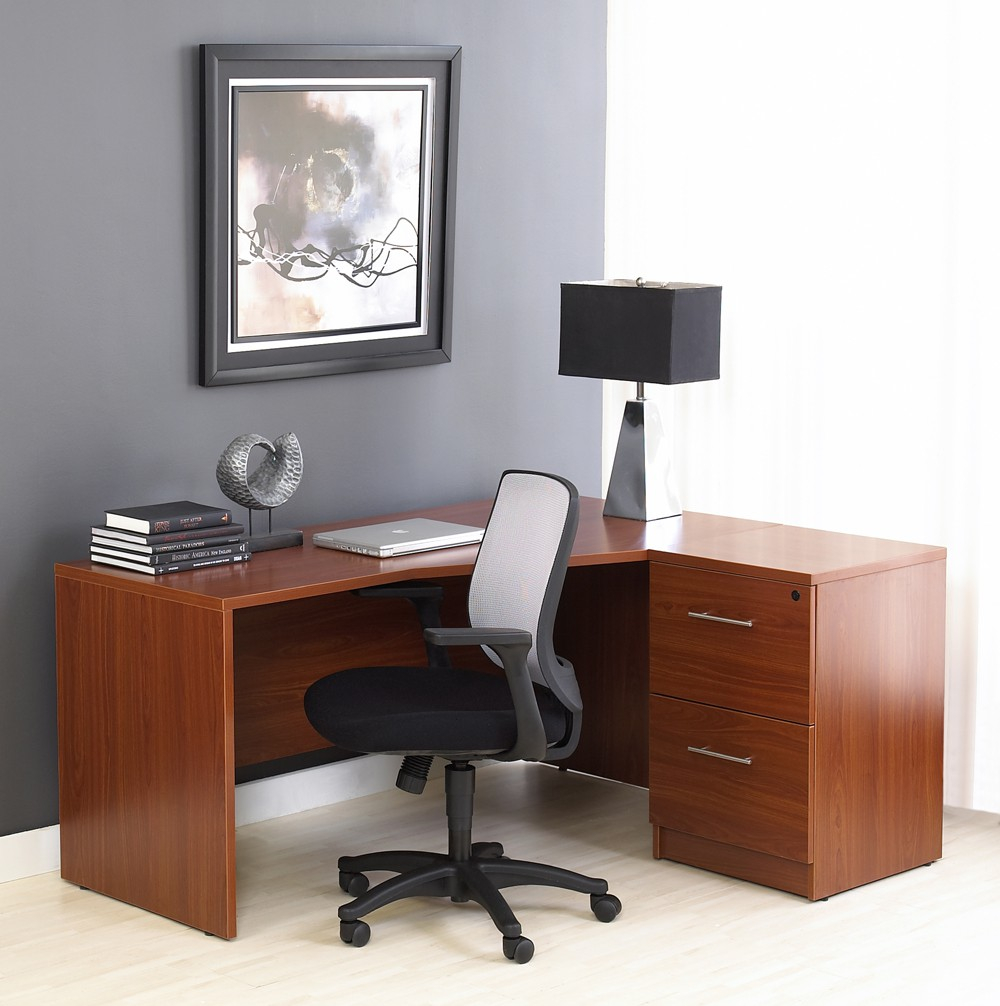 63 R Crescent Desk With 2 Drawer File Cabinet Unique throughout sizing 1000 X 1006
