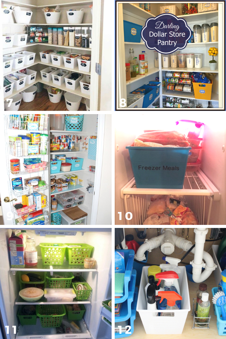 65 Ways To Organize Using Dollar Tree Storage Bins intended for measurements 735 X 1102